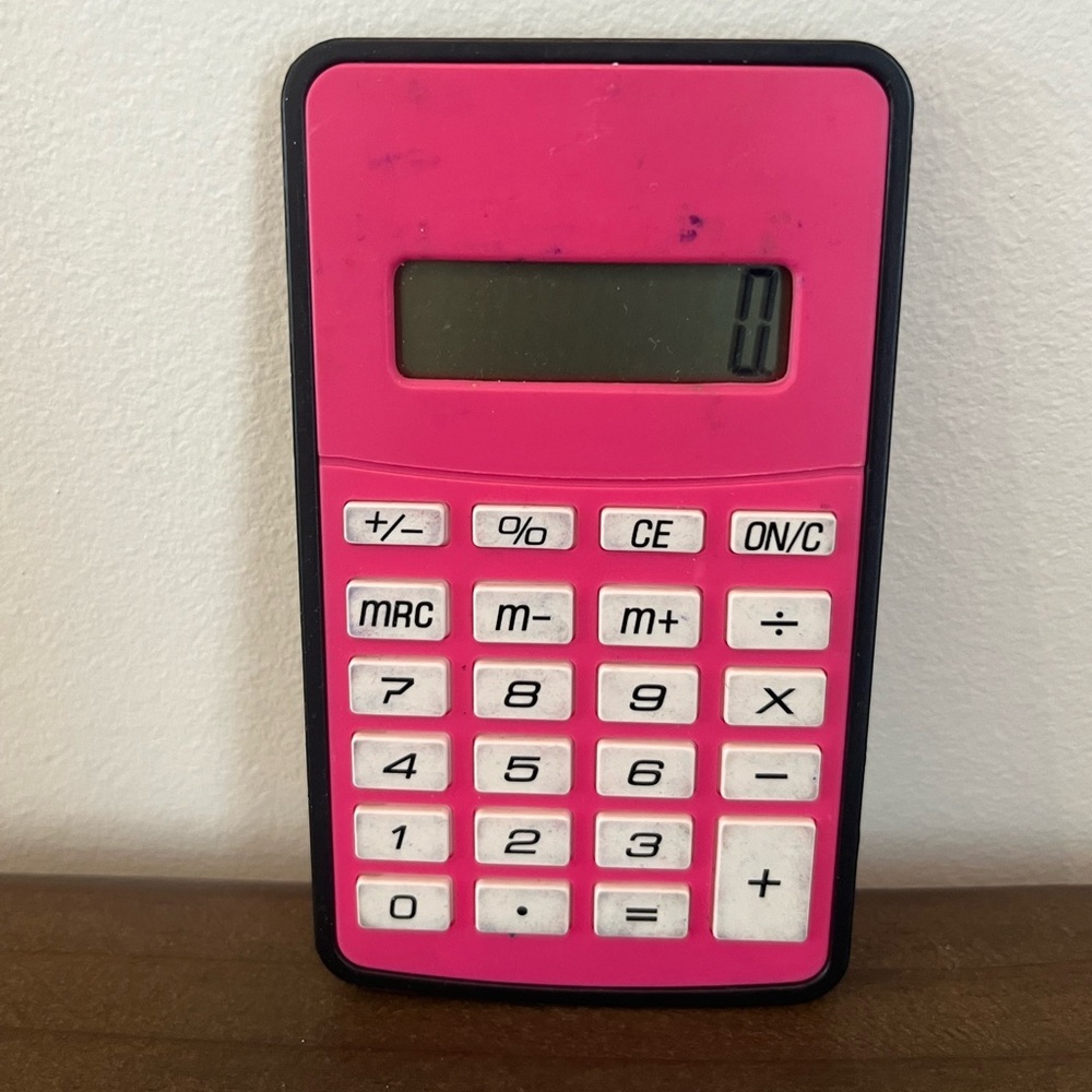 calculator pink Good Condition